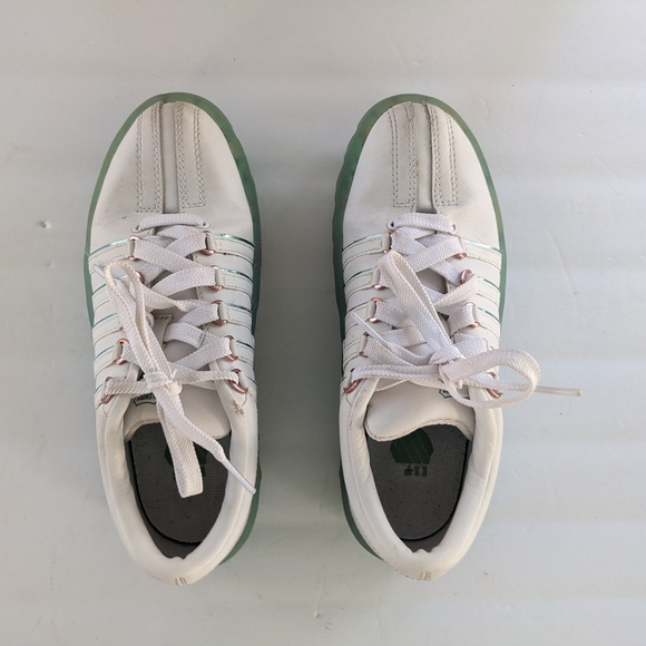 Never Worn K-Swiss North Classic 2 Low White Gum Soles Size 3.5 - Picture 2 of 5